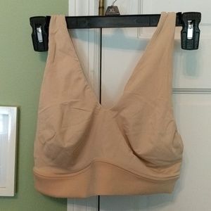 Pair of Harper Wilde The Bliss Bralettes in Beige and Black, size L